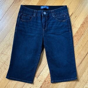 Democracy “Ab” Solution Dark Blue Denim Bermuda Shorts